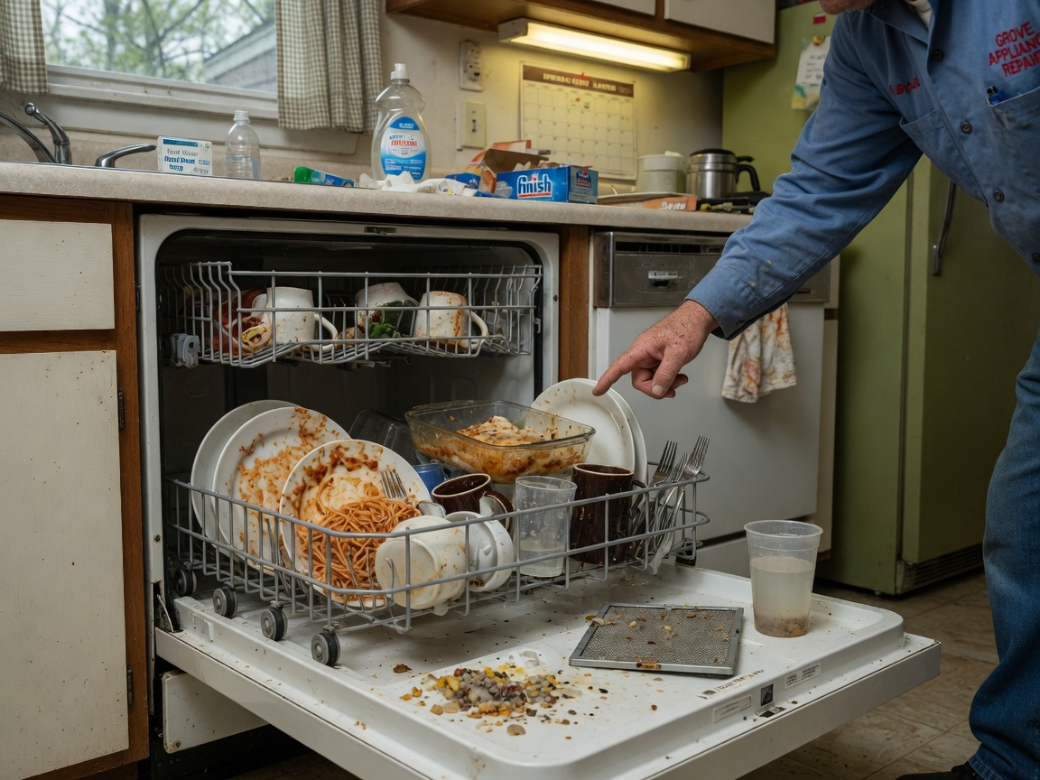 What Causes a Dishwasher to Leave Dishes Dirty?